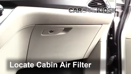 2017 Chrysler Pacifica Touring 3.6L V6 Filtro de aire (interior) Control